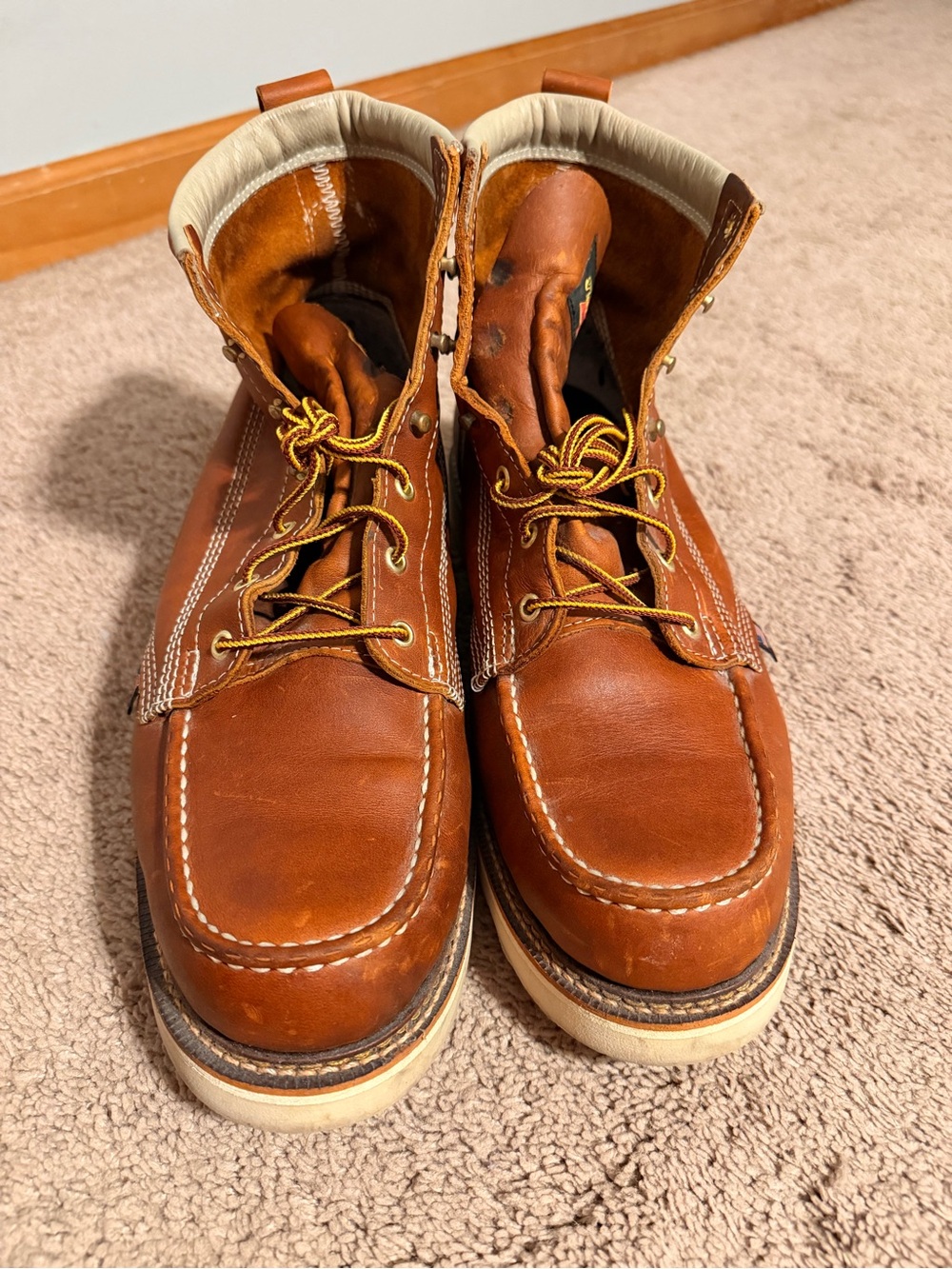 THOROGOOD AMERICAN HERITAGE 6" TOBACCO MOC TOE WORK BOOTS